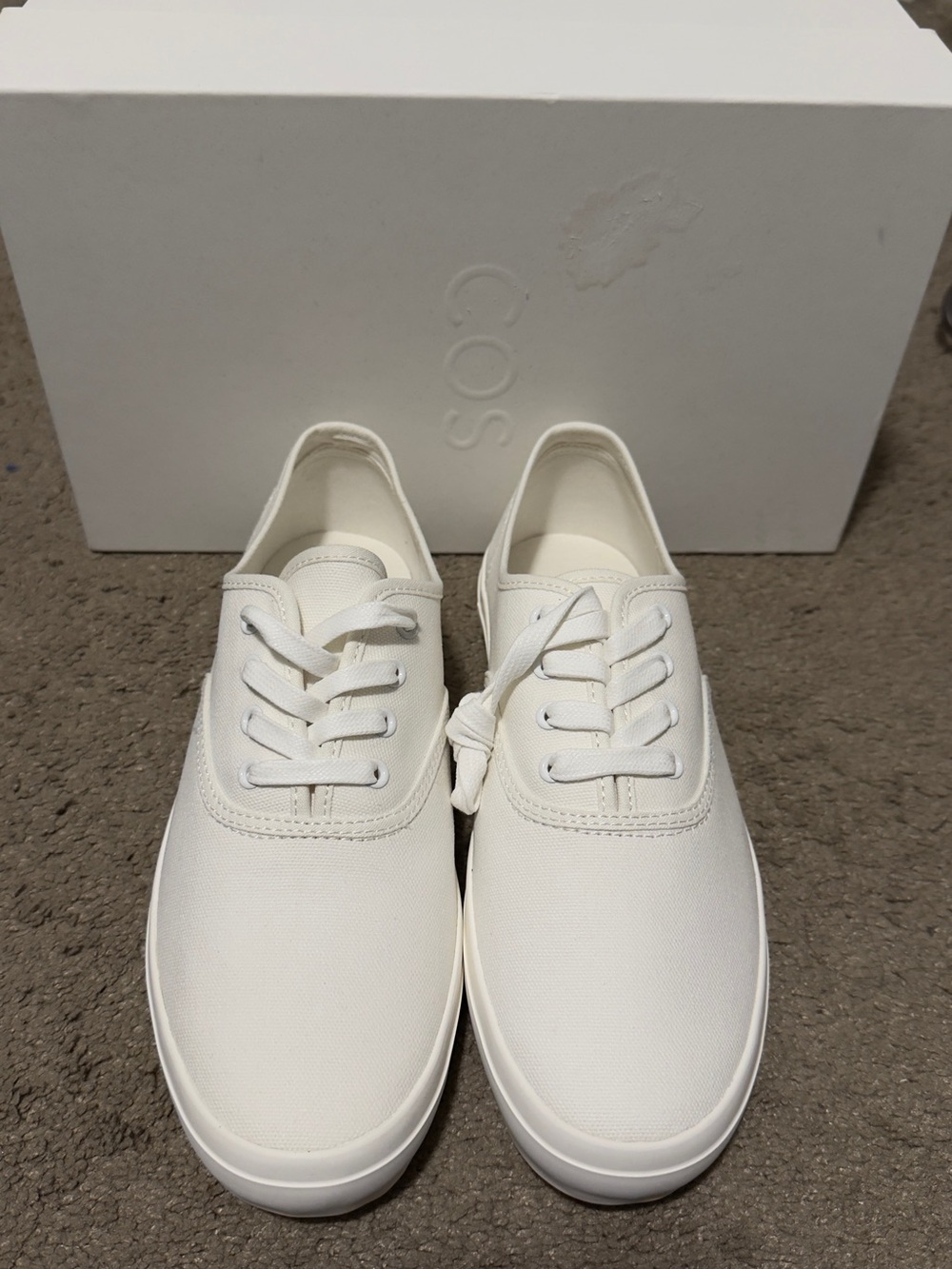 COS CANVAS PLIMSOLL SNEAKERS